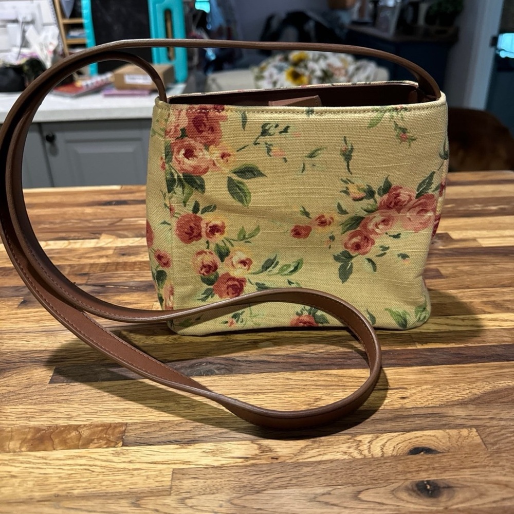 Vintage Fossil Rose Constance Mini purse